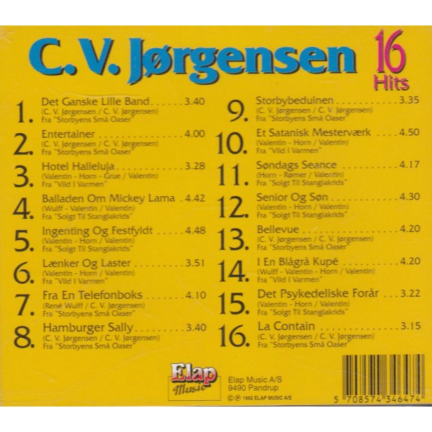 C. V. J�rgensen 16 Hits (CD)