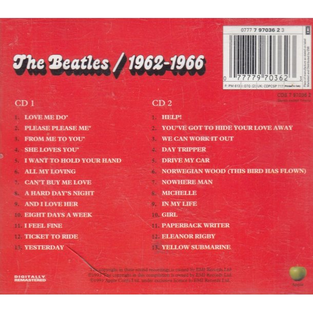 The Beatles / 1962-1966 (CD)