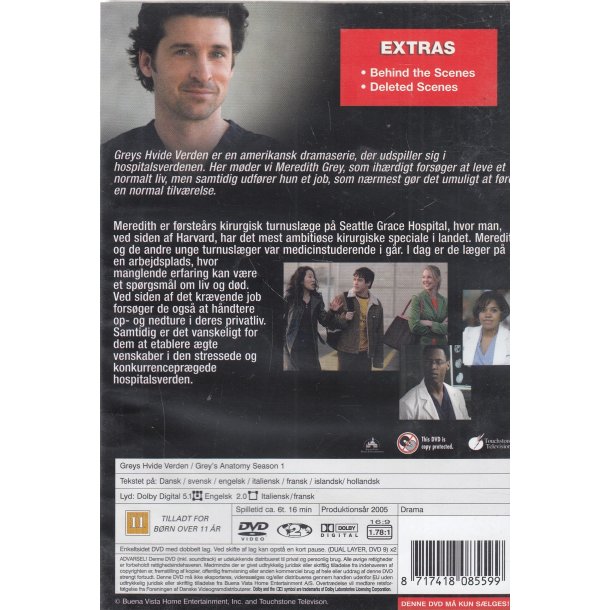 Greys Hvide verden - S�son 1 (DVD)