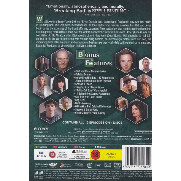 Breaking Bad - S�son 2 (DVD)