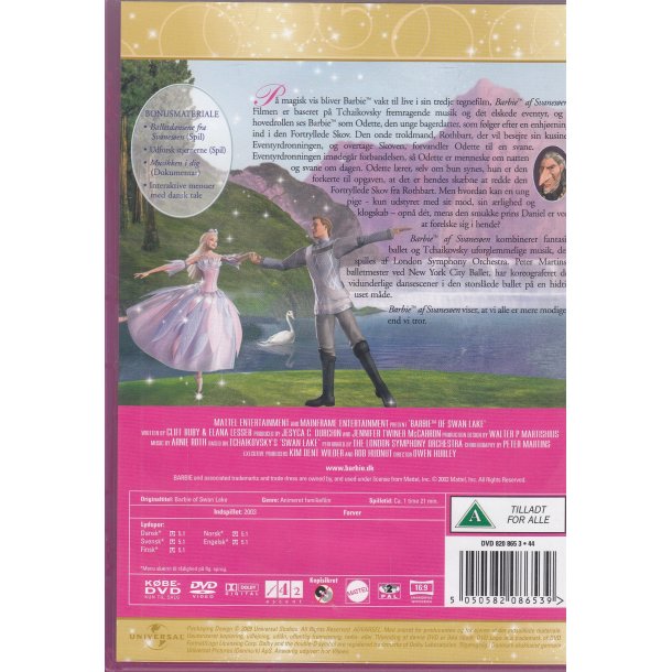 Barbie af Svanrs�en (DVD)