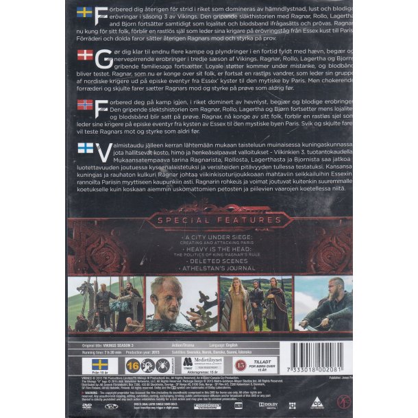 Vikings - S�son 3 (DVD)
