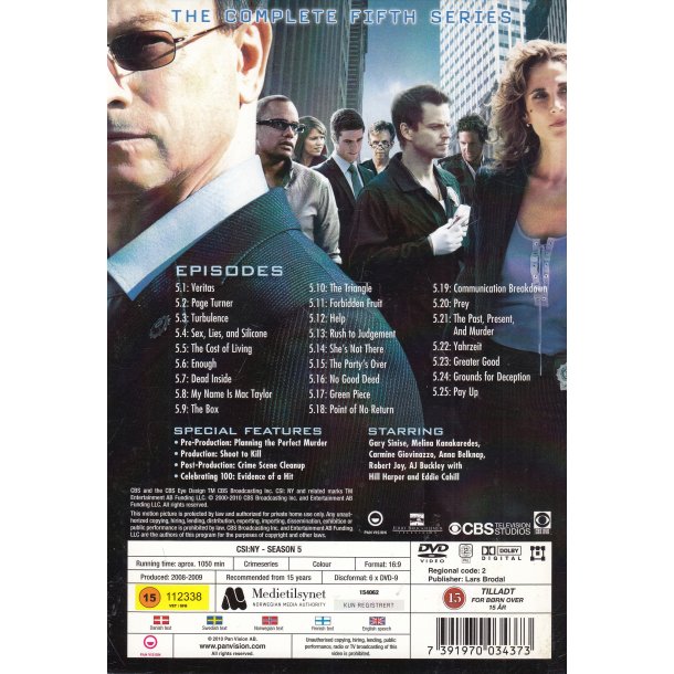 CSI NY - S�son 5 (DVD)