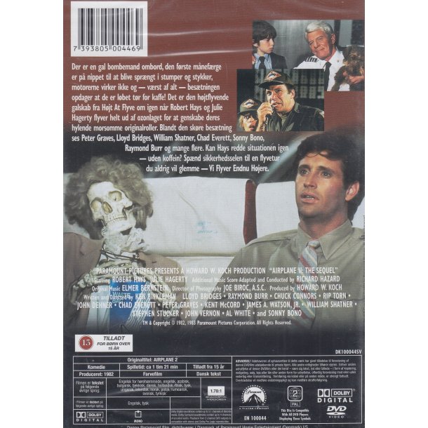 Airplane 2 - The Sequel - Vi flyver endnu h�jere (DVD)