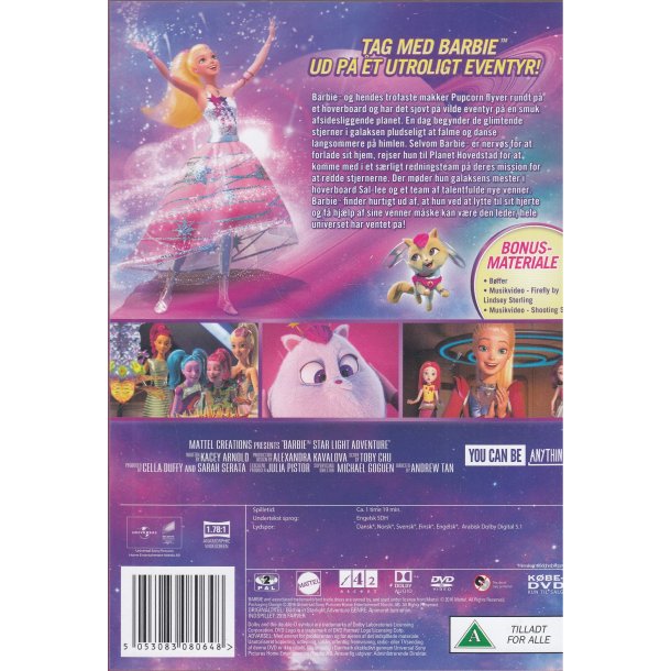 Barbie p� eventyr i Rummet (DVD)