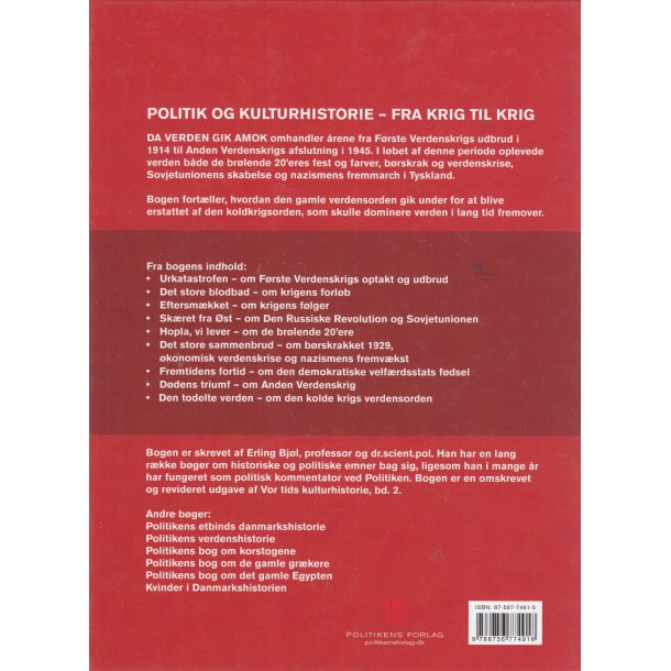 Da verden gik amok - Politik og kulturhistorie 1914-1945 (Bog)