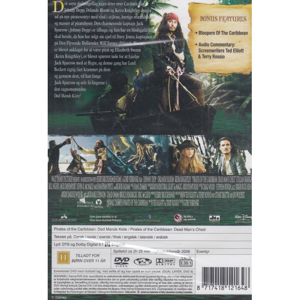 Pirates Caribbean - D�d mands kiste (DVD)