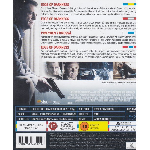 Edge of darkness (Blu-ray)