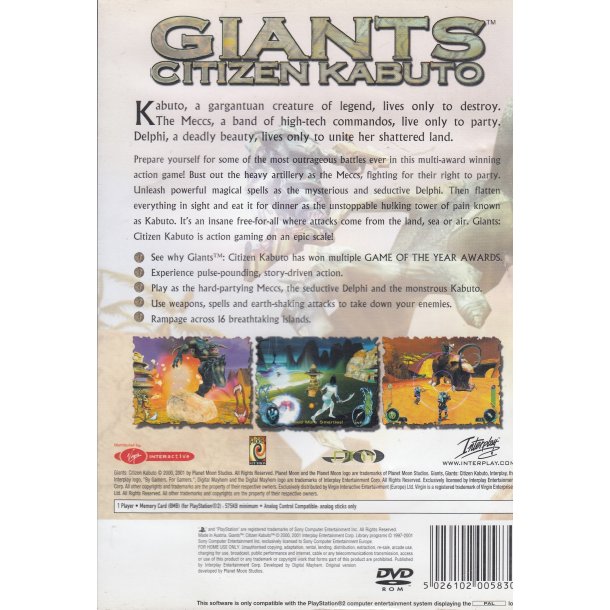 Giants - Citizen Kabuto (Spil)