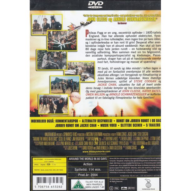 Jorden rundt i 80 dage (DVD)