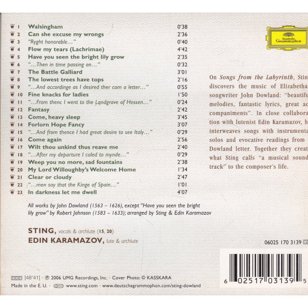 Songs From The Labyrinth (CD)