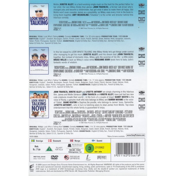 Look who's Talking - Det mig der snakker - 3 film (DVD)