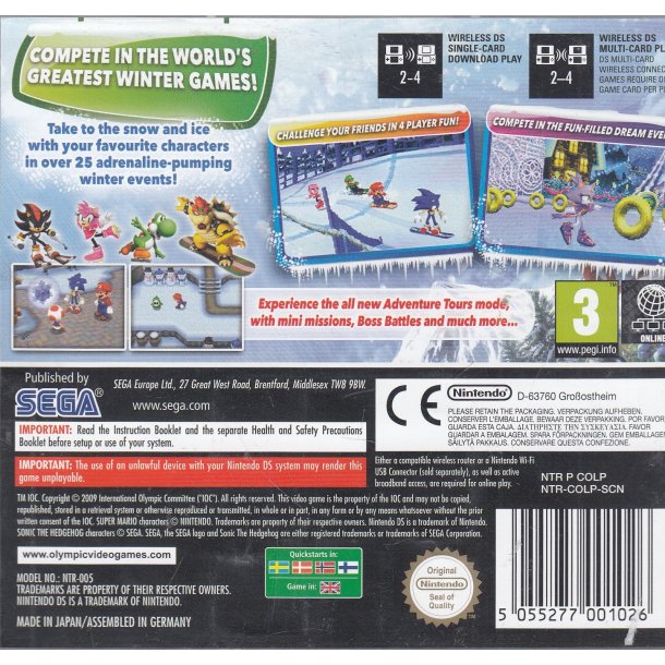 Mario &amp; Sonic at the Olympic winter games (Spil)