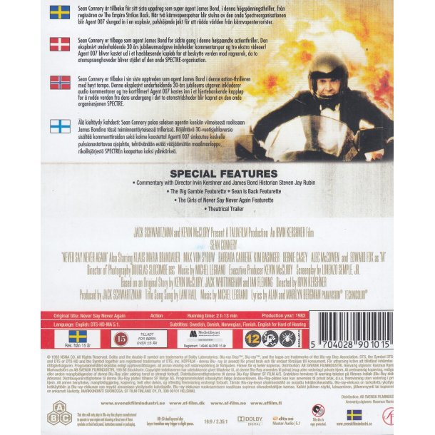 James Bond 007 - Never say never again (Blu-ray)