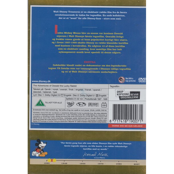 The Adventures of Oswald the Lucky Rabbit  (DVD)