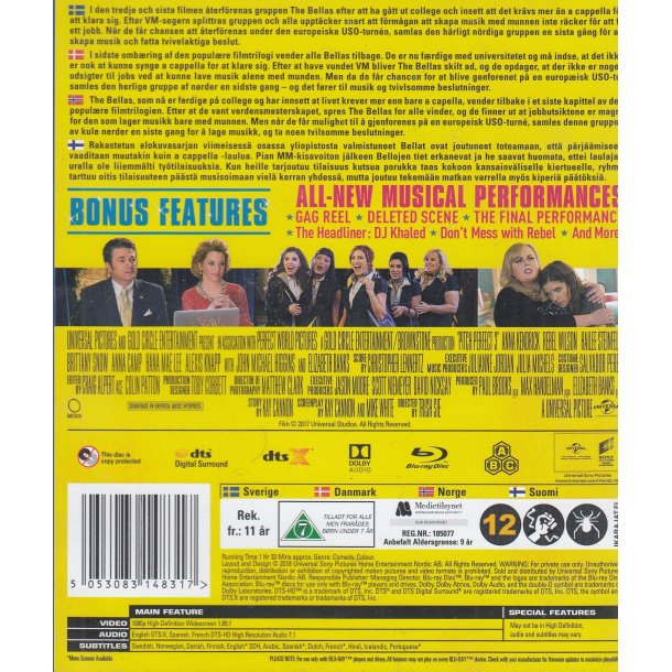 Pitch Perfect 3 (Blu-ray)