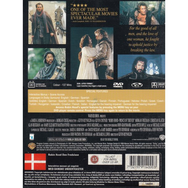 Robin Hood - Prince of Thieves (DVD)