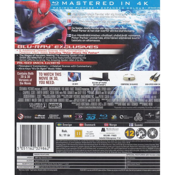 The Amazing Spider-man 2 (3D Blu-ray)
