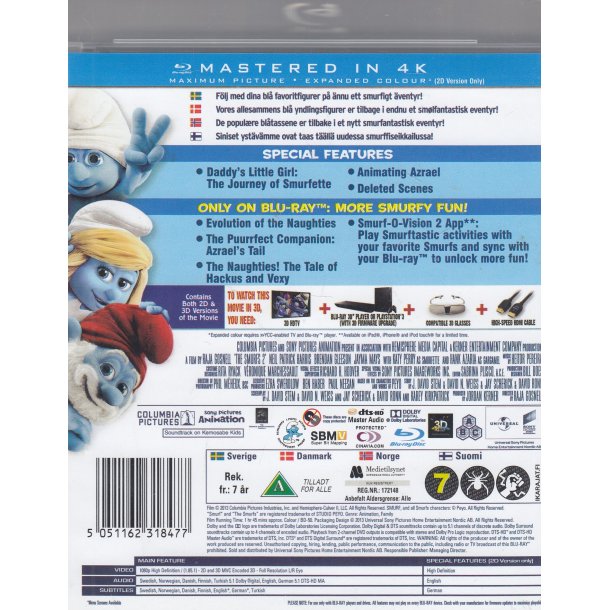 The Smurfs 2 (3D Blu-ray)
