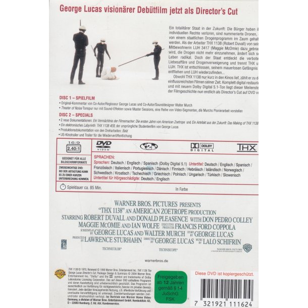 THX 1138 - Director's Cut (DVD)