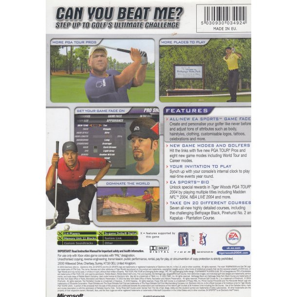 Tiger Woods PGA Tour 2004 (Spil)
