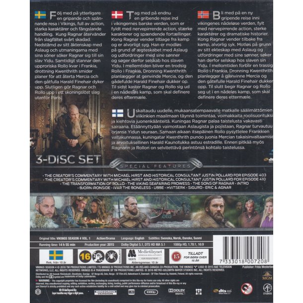Vikings - S�son 4 Vol. 1 (Blu-ray)