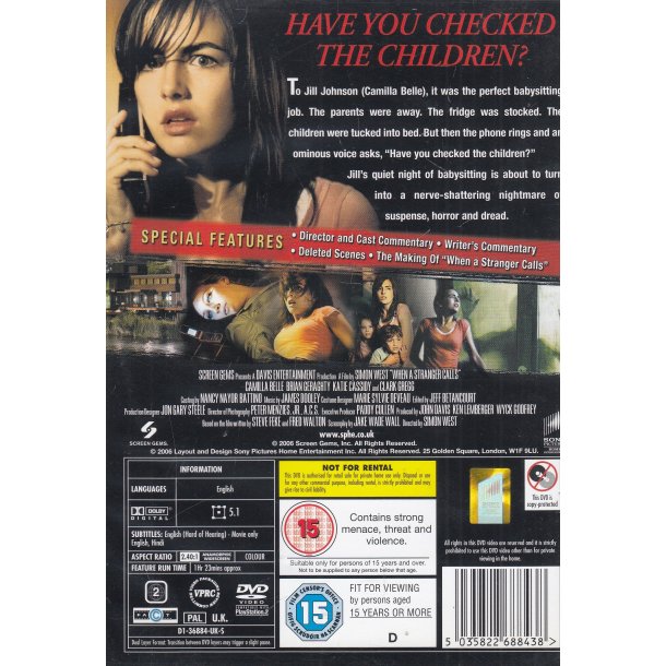 When a Stranger calls (DVD)