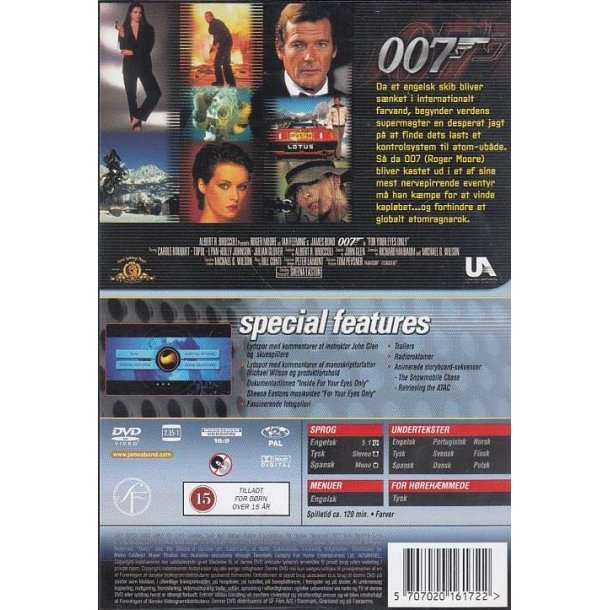 James Bond 007 - For your eyes only (DVD)