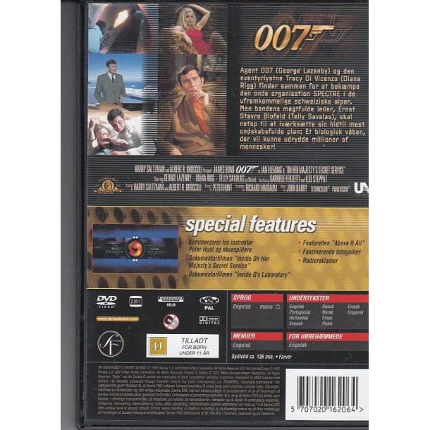 James Bond 007 - On her Majestys Secret Service (DVD)