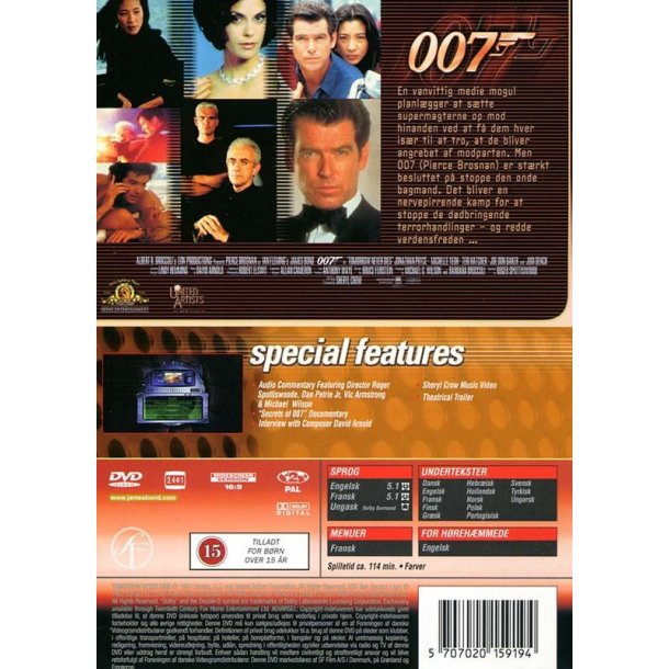 James Bond 007 - Tomorrow never dies (DVD)