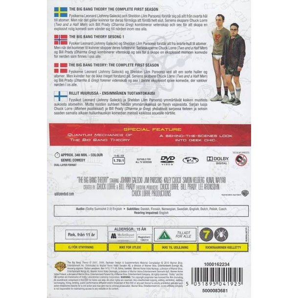 The Big Bang Theory - S�son 1 (DVD)