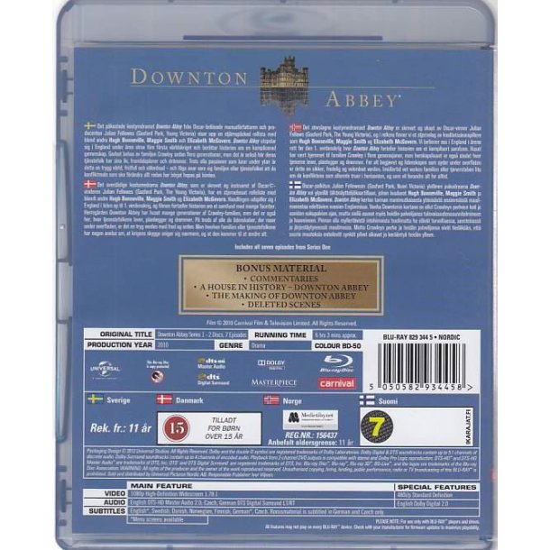 Downton Abbey - S�son 1 (Blu-ray)