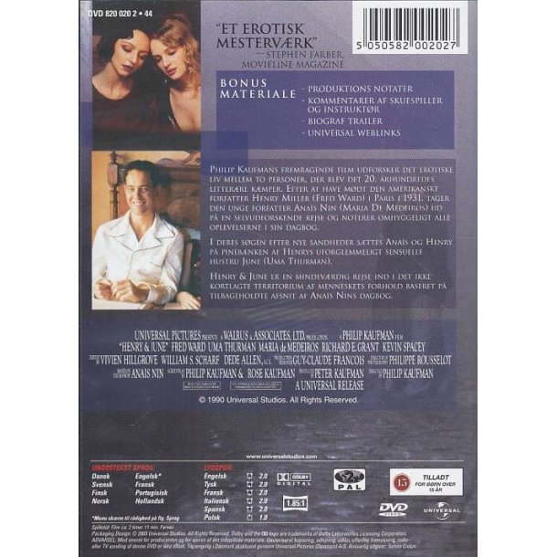 Henry & June (DVD)