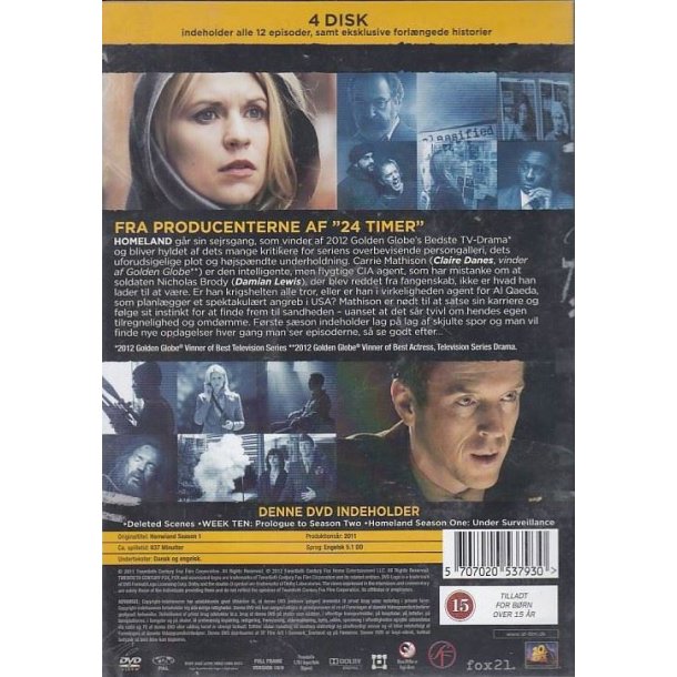 Homeland - S�son 1 (DVD)