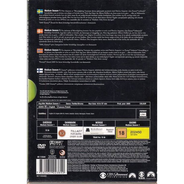 Medium - S�son 1 (DVD)
