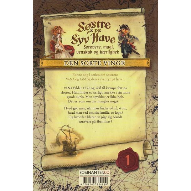 S�stre p� de Syv Have 1 - Den sorte vinge (Bog)