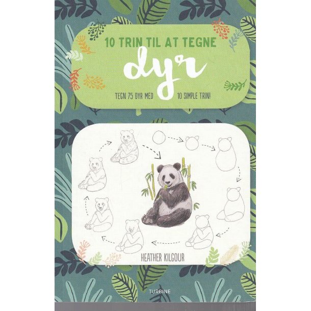 10 Trin til at tegne dyr (Bog)