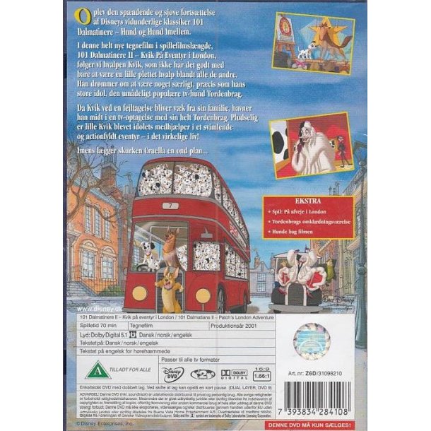 101 Dalmatinere 2 - Kvik p� eventyr i London (DVD)