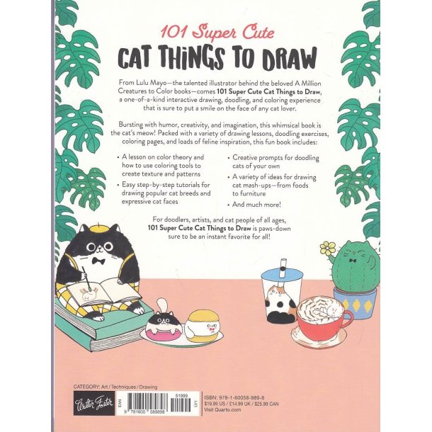101 Super Cute Cat Things to Draw (Bog)