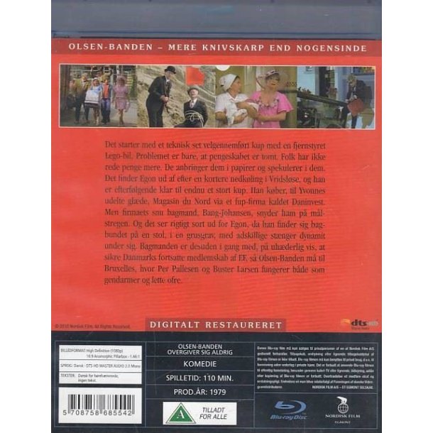 Olsen-Banden 11 - Overgiver sig aldrig (Blu-ray)