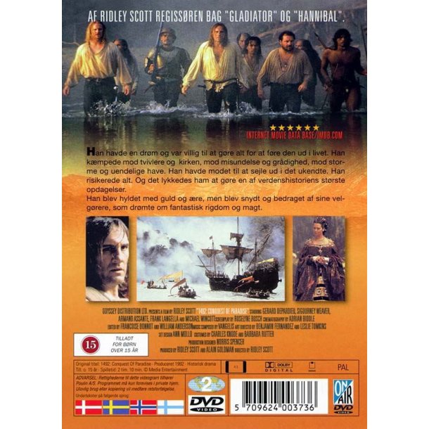 1492 Erobing af Parsdis (DVD)