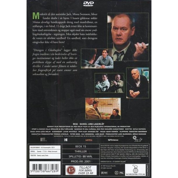Beck 15 - Drengen i glaskuglen (DVD)