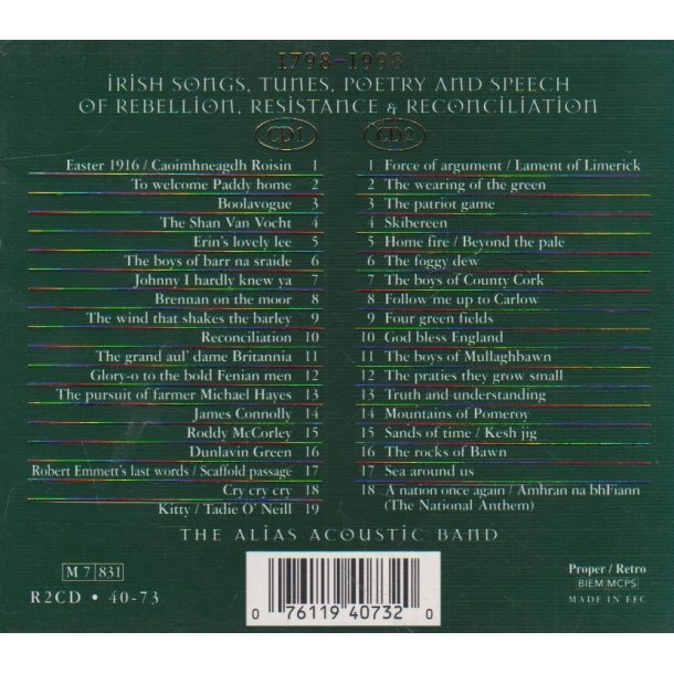 Irish Songs -- Gold Collection (CD) 
