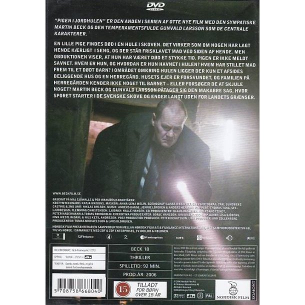 Beck 18 - Pigen i jordhulen (DVD)