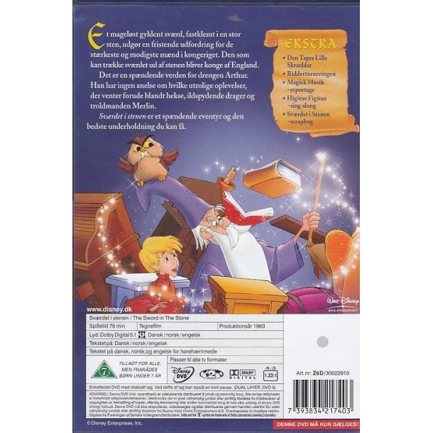 Sv�rdet i stenen - Disney Klassikere nr. 18 (DVD)