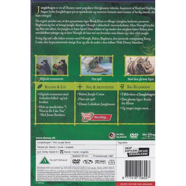 Junglebogen - Disney Klassikere nr. 19 (DVD)