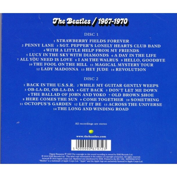 The Beatles 1967-1970 (CD)