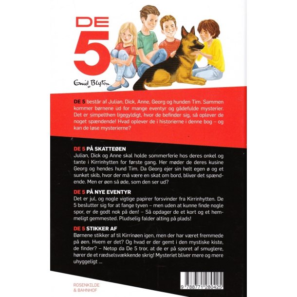 De 5 - P� skatte�en, P� nye eventyr, Stikker af - 3 b�ger i 1 (Bog)