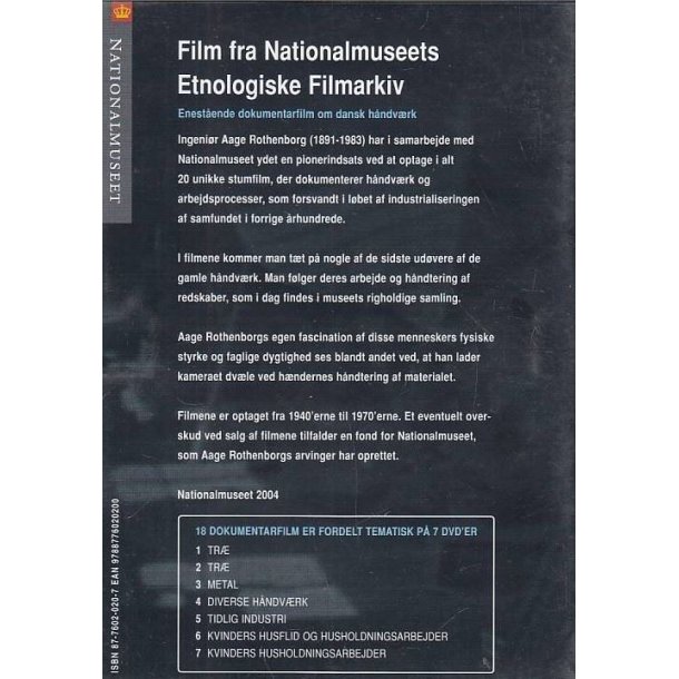 Film fra Nationalmuseets etnologiske filmarkiv 2 (DVD)