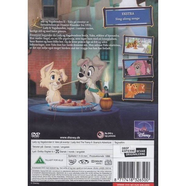 Landy og Vagabonden 2 - Vaks p� eventyr (DVD)